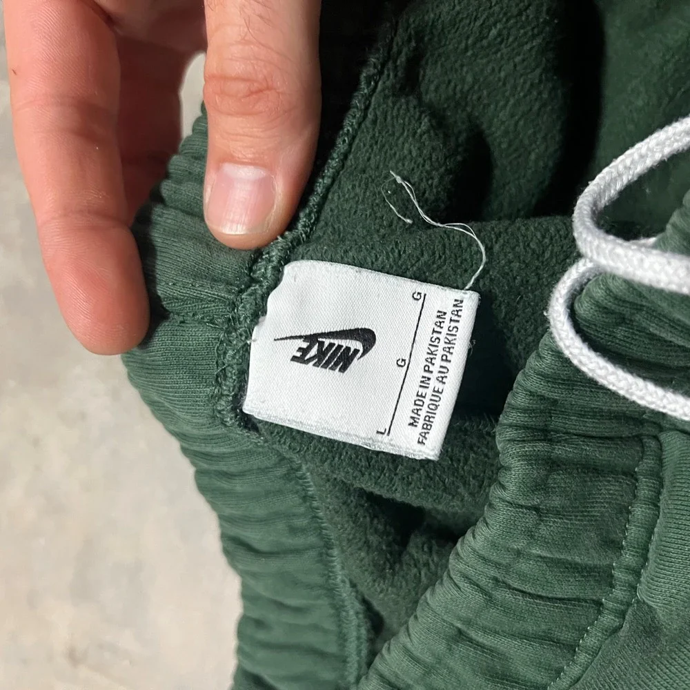 Nike Solo Swoosh Fleece Sweatpants Gorge Green Mens Large DX1364-323 Joggers